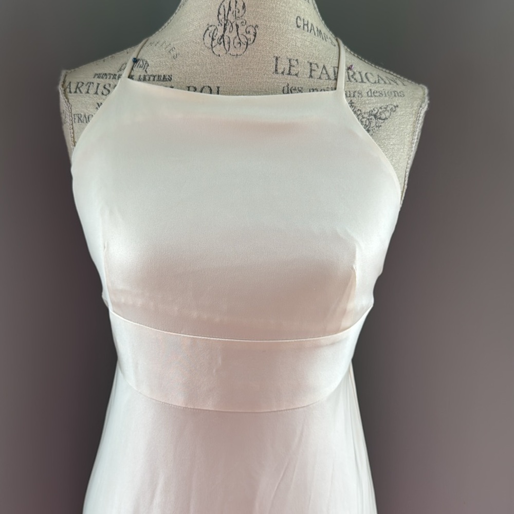 J. Crew ivory silk Madalyn minimalist wedding dress with train NWT 6P - Picture 4 of 12